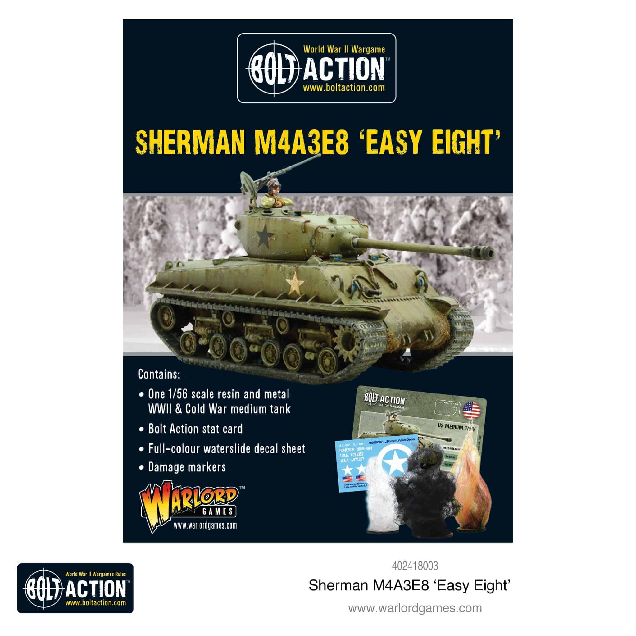 Sherman M4A3E8 „Easy Eight“ - Resin/Metal Box