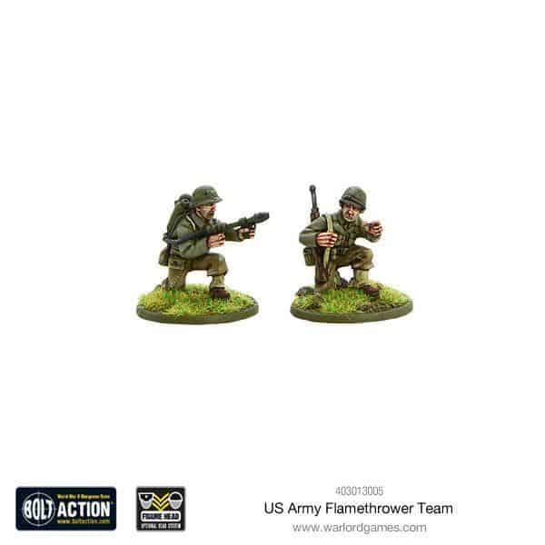 US Army flamethrower team - Metal Blister