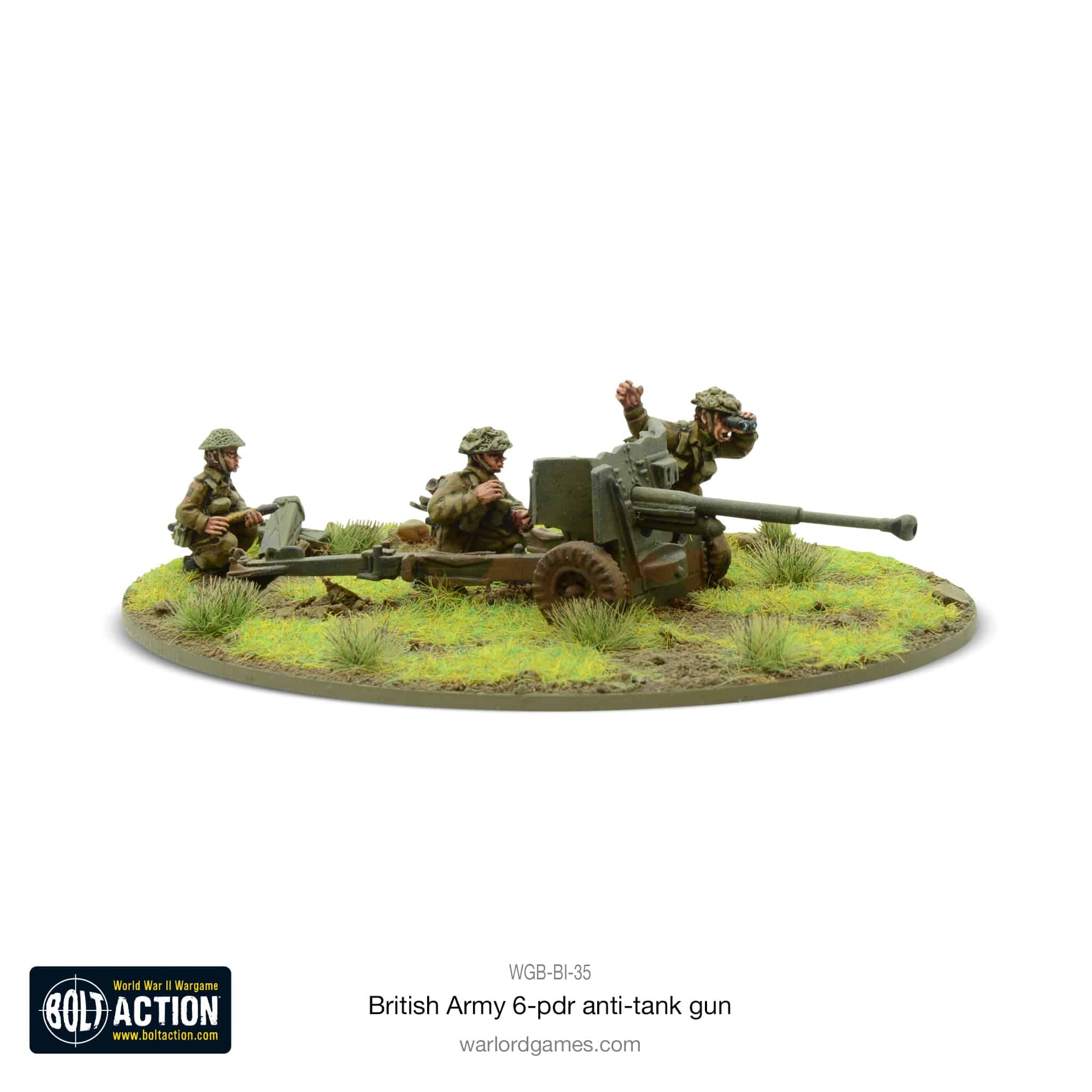 British Army 6 Pounder Anti Tank Gun