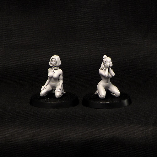 2 Slavegirls Kneeling (2 models)