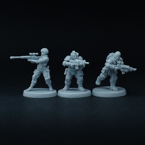 3 Sci-fi Mercenaries